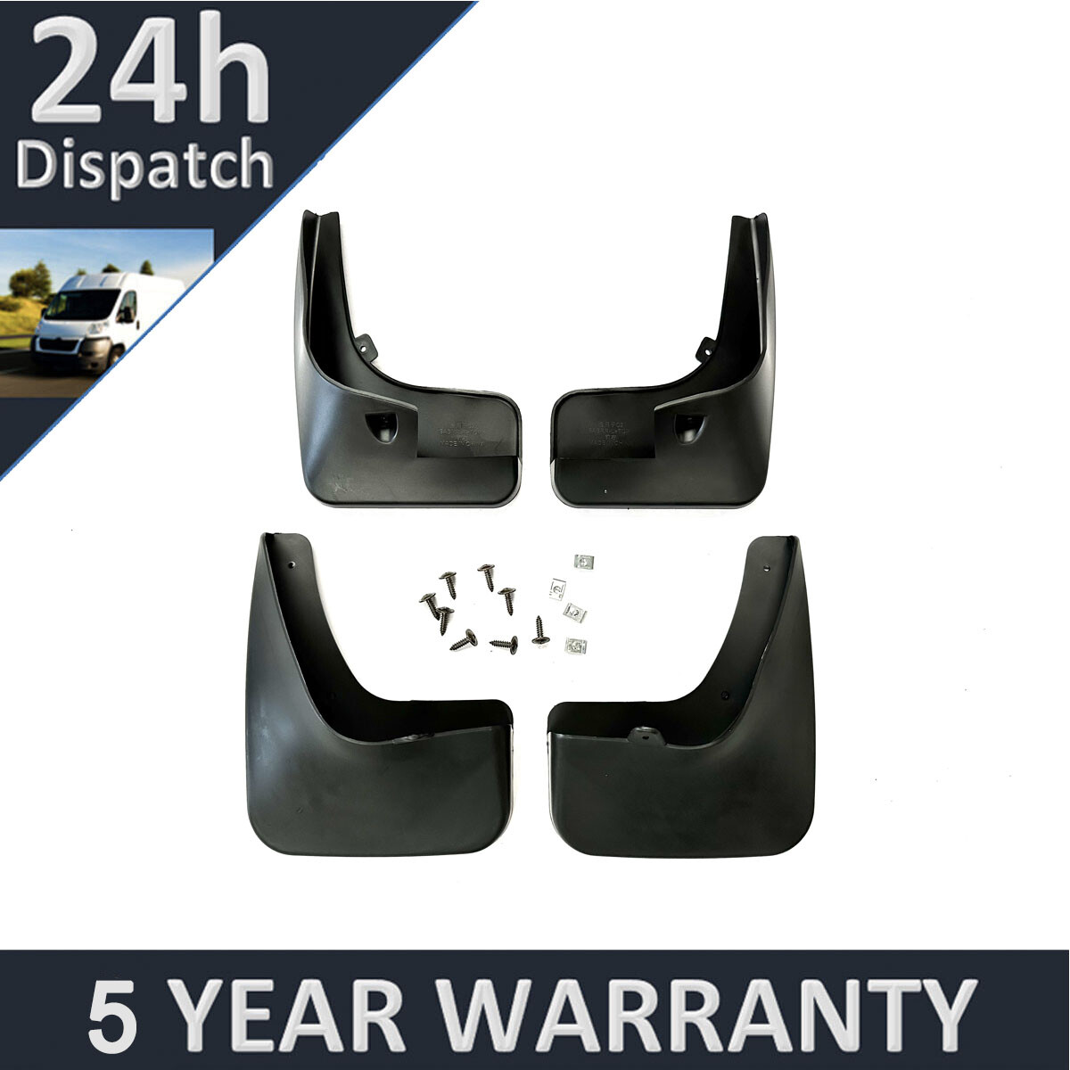 Tailored Mud Flaps Set of 4 For Citroen C2 2006-2013 Purevue
