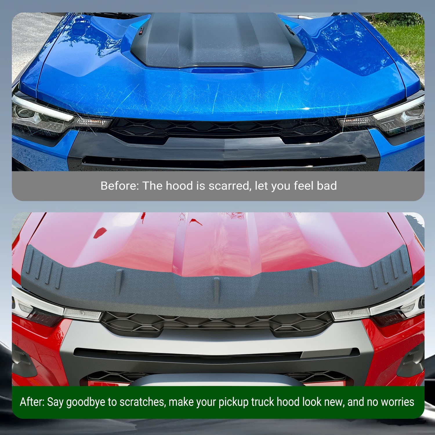 Fit 2023-2026 Chevrolet Colorado ZR2 LT Hood Protector Hood Shield Deflector