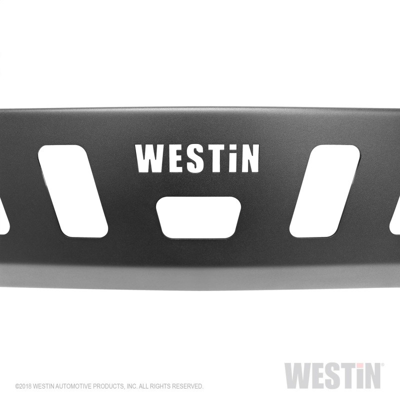 Westin Front Bumper Skid Plate – Textured Black Fits 18-19 Jeep Wrangler JL