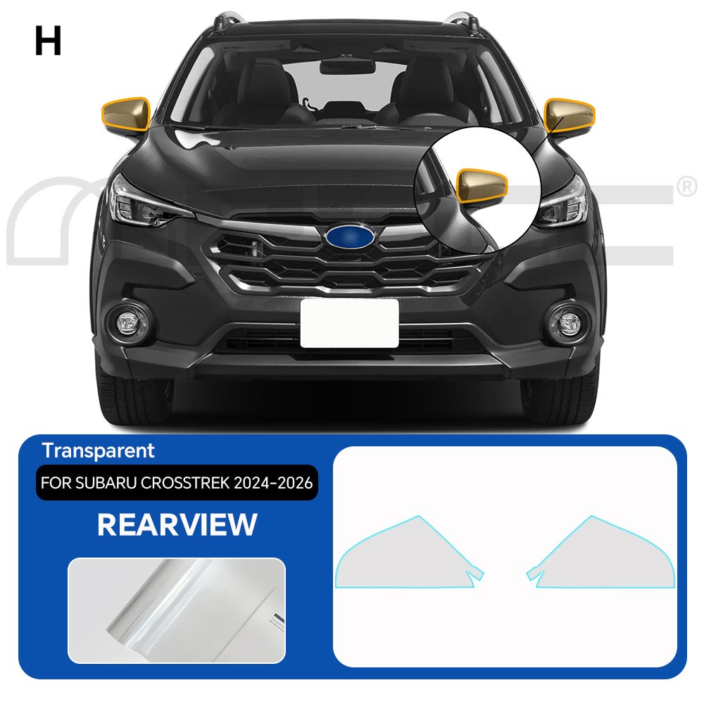 For Subaru Crosstrek 2024-2026 Rearview Mirror Precut Paint Protection Film PPF