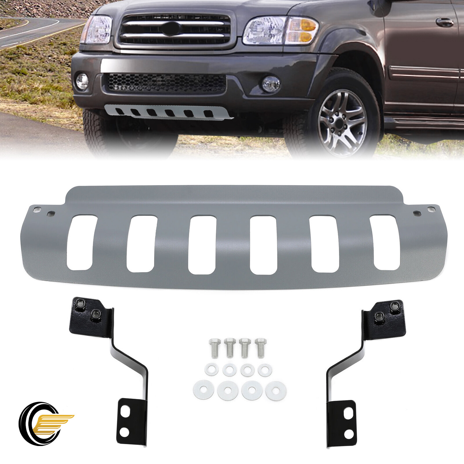 For Toyota Tundra 2003-2006 / Sequoia 2003-2007 Front Skid Plate Aluminum
