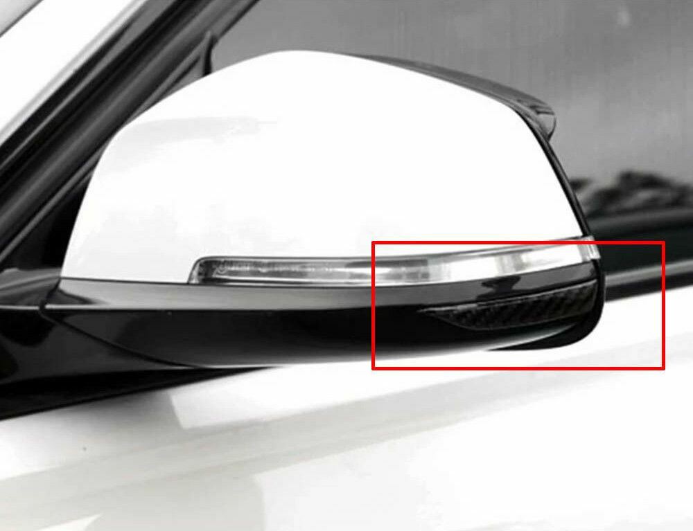 2x Cars SUVs Side Mirror Edge Carbon Fiber Anti Scratch Protector Guard Stickers