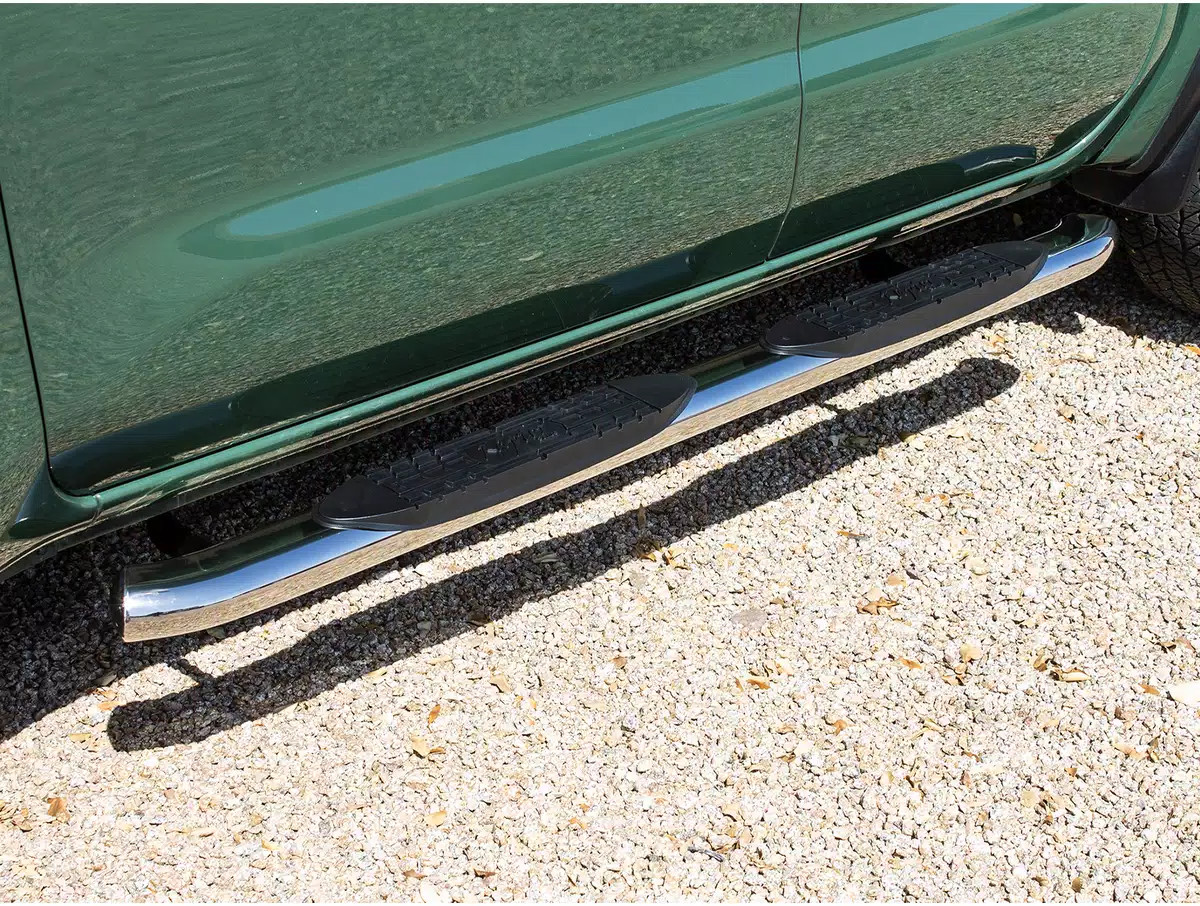 Raptor 4″ OE Curved Stainless Oval Nerf Bars Fit 03-08 Honda Pilot 01-06 MDX