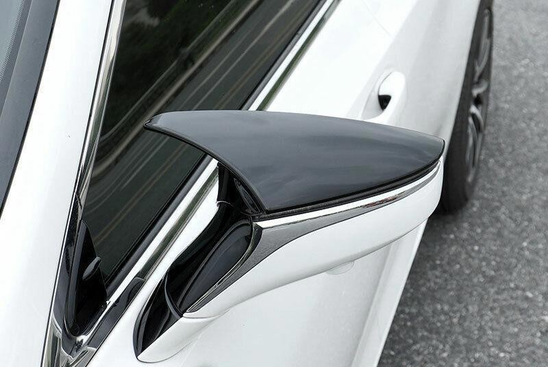 For Lexus ES 2019-2025 abs Gloss Black Side Rearview Mirror Cover Trim 2PCS