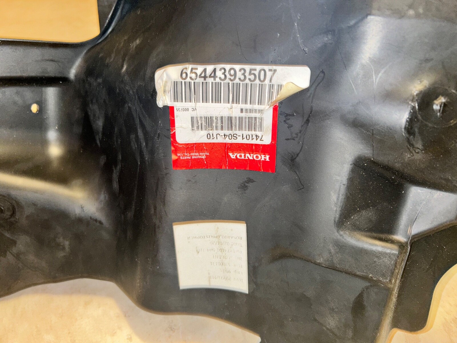 74101-s04-j10 OEM RARE 99 EM1 Civic Si Fender Liners – USDM BRAND NEW LAST 1 !