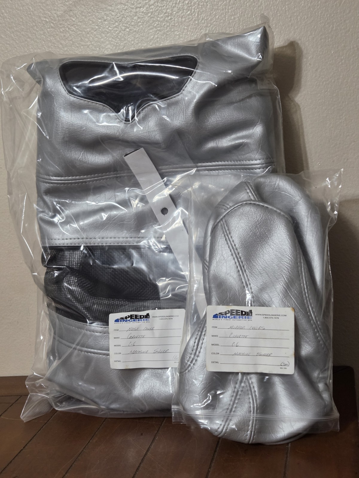 Corvette Bra SpeedLingerie Silver colored With Matching Mirror Covers 2005-2013