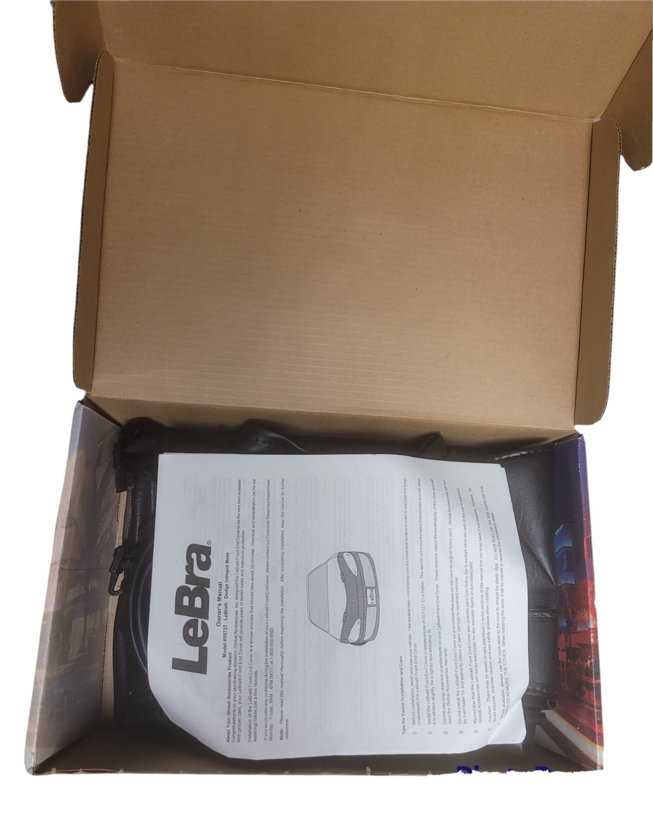 For Dodge Intrepid 1998-2004 LeBra 55727-01 Custom Black Front End Cover