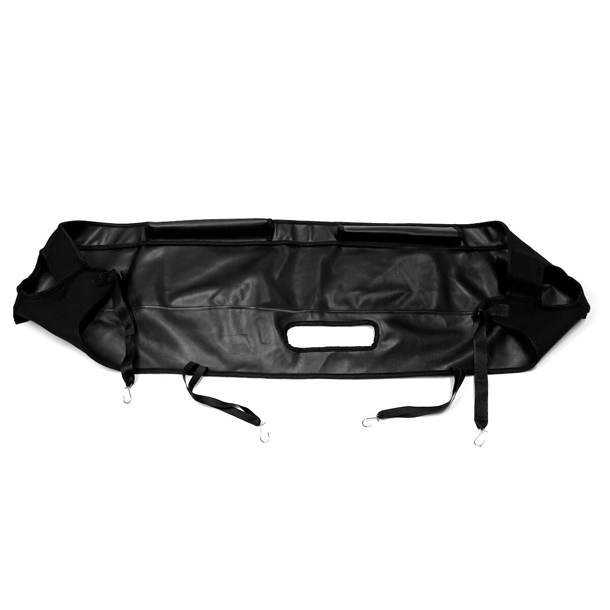 Leather Bonnet Bra Hood Cover Mask Protector Guard For Jeep Wrangler JK TJ 2007+