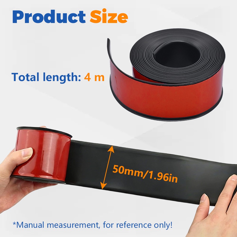For Most Chrysler 4M Rubber Side Skirt Rocker Panel Trim Bumper Protector Strip