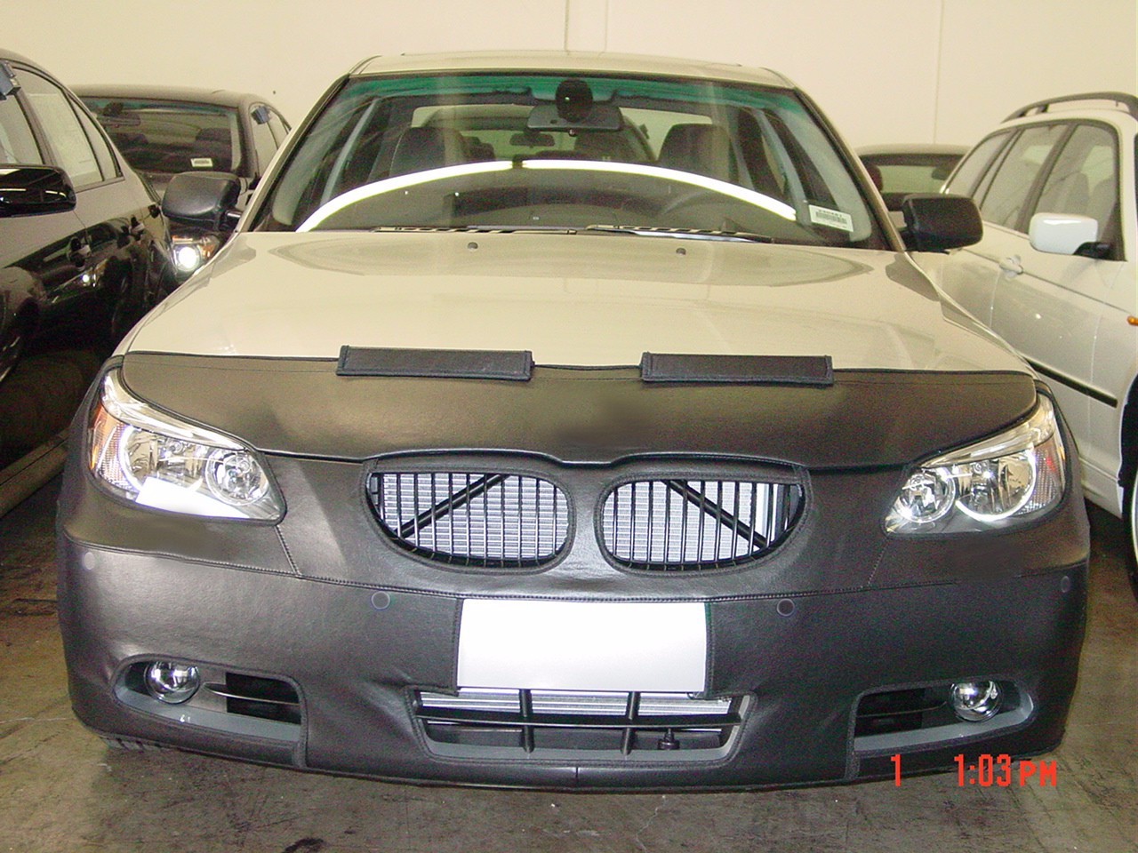 Colgan Front End Mask Bra 2pc.Fits BMW 525i 530i 545i 550i 01-03 W/licen.W/O wsh