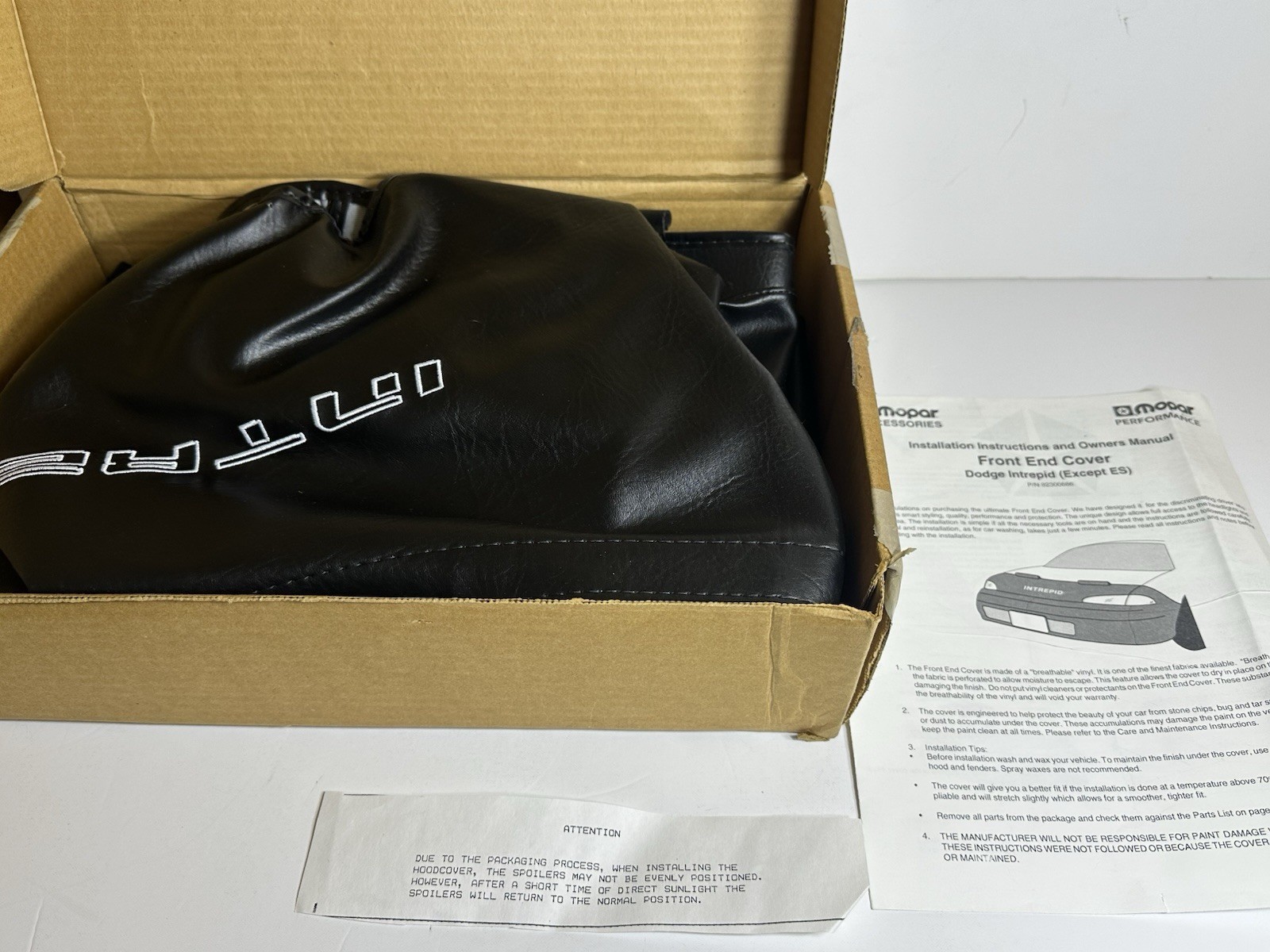 New OEM Dodge Intrepid ES hood Bra Front End Cover MOPAR