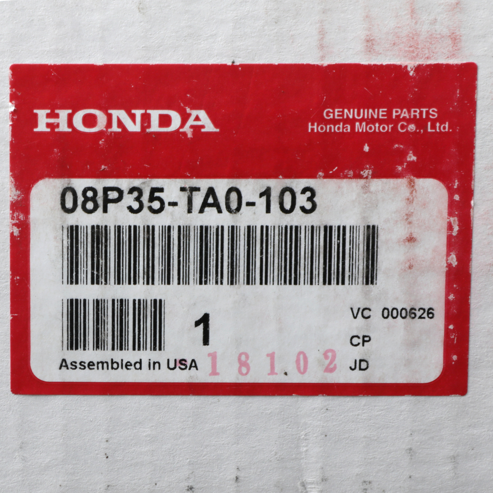 Genuine Honda Nose Mask 08P35-TA0-103