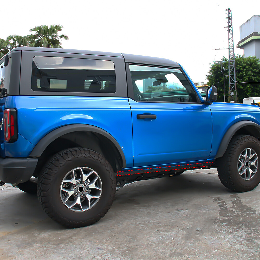Pinch Weld Cover Fit for Ford Bronco 2-Door 2021-2023 Trail Armor Rocker Panels