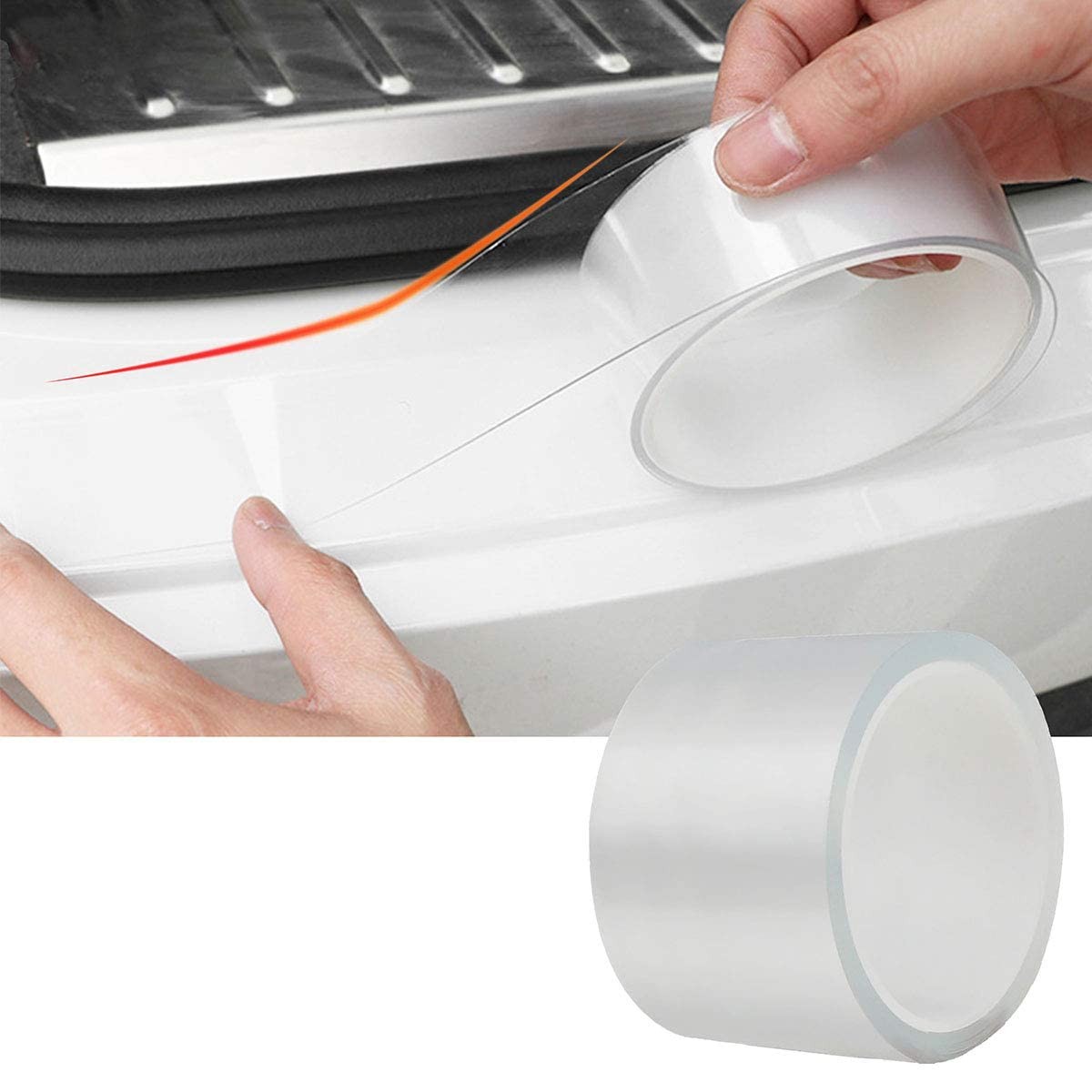 Universal Car Door’s Collision-Proof Strips 33Ft x 2.8In, Transparent