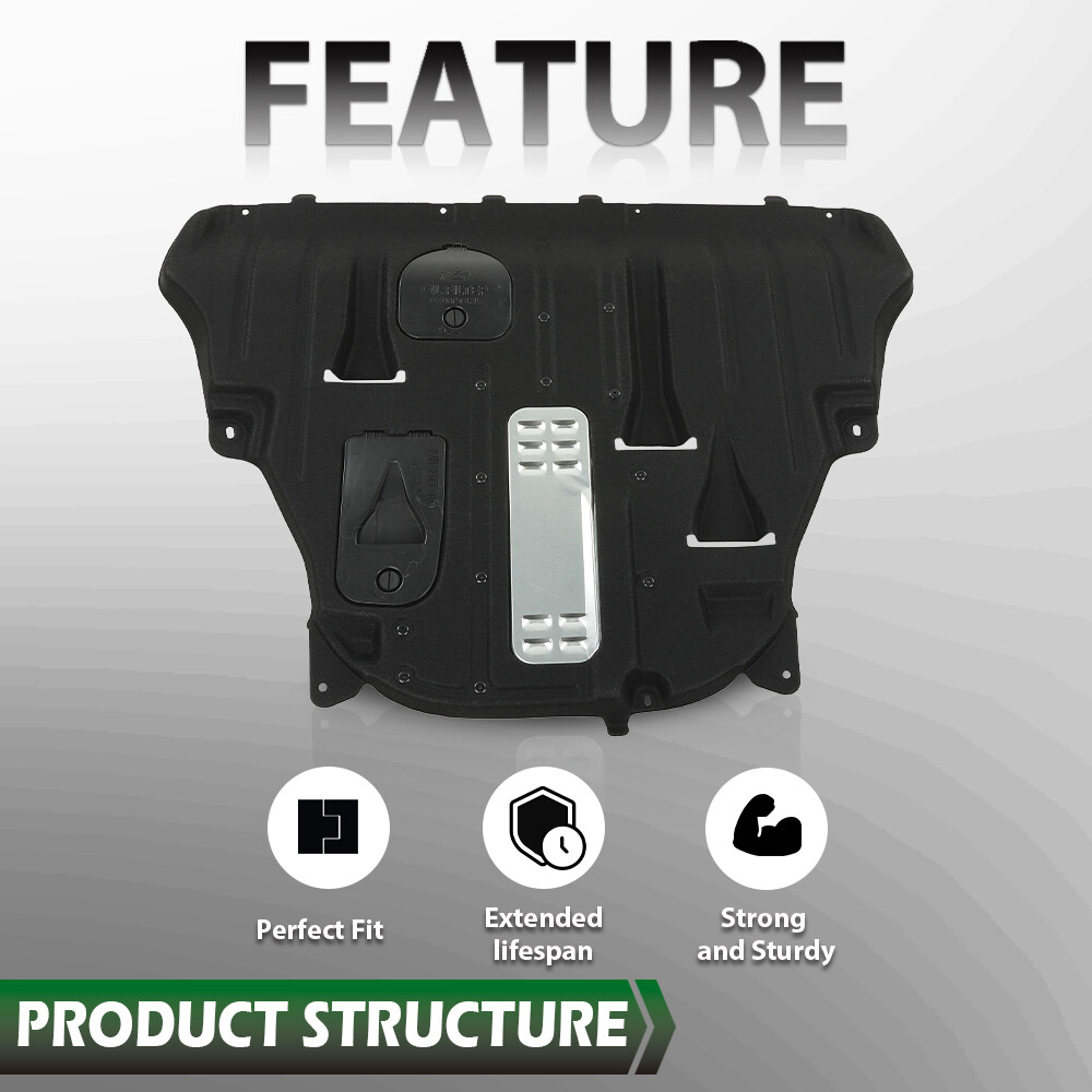Fit For 15-18 Jeep Cherokee Center Engine Splash Shield Guard Under Cover