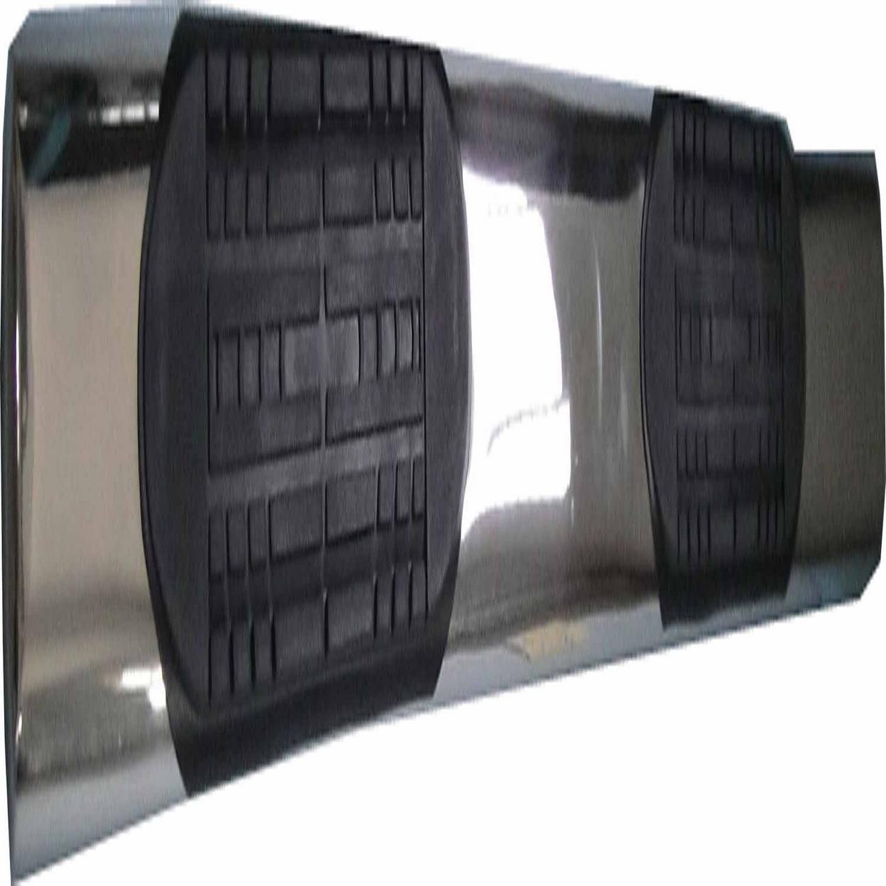 TrailFX A1544S With Step Pads 4 In Oval Straight Pol Stainless Steel With Welded