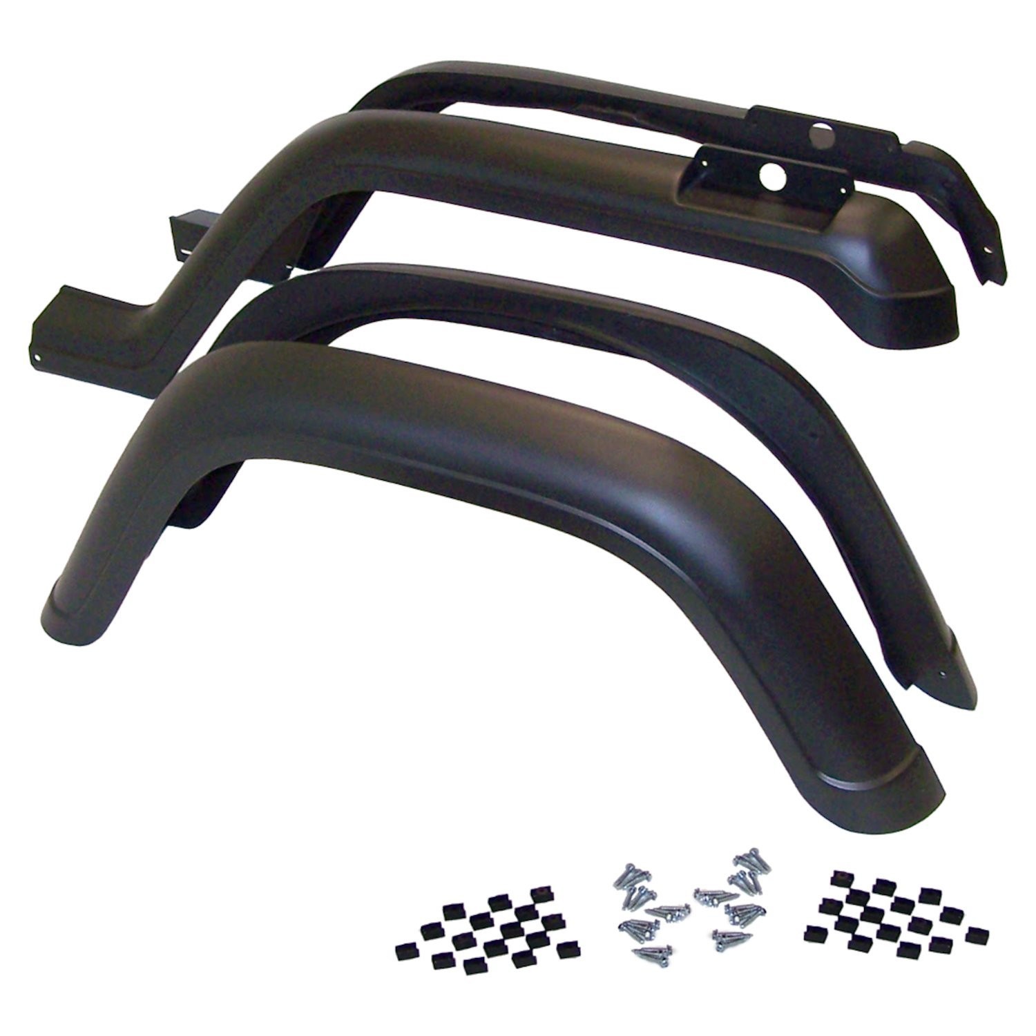 Jeep Fender Flare Kit – Durable Black Vinyl, Includes Hardware