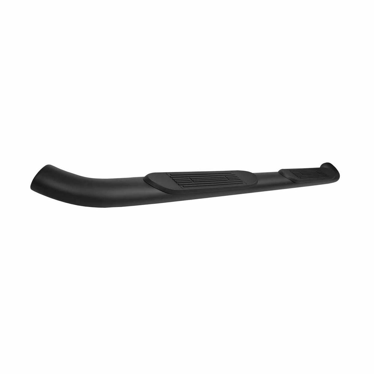 TrailFX A1003B 4 Inch Oval Bent Powder Coated Titanium Black Mild Steel Rocker P