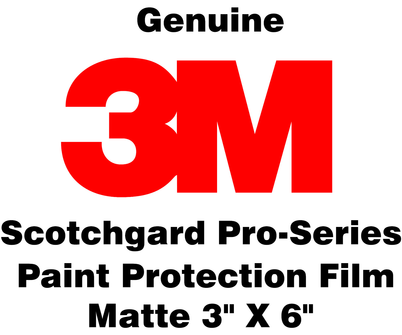 3M Paint Protection Film Pro Series Matte (Sample Size Pack of 5) 3″ x 6″