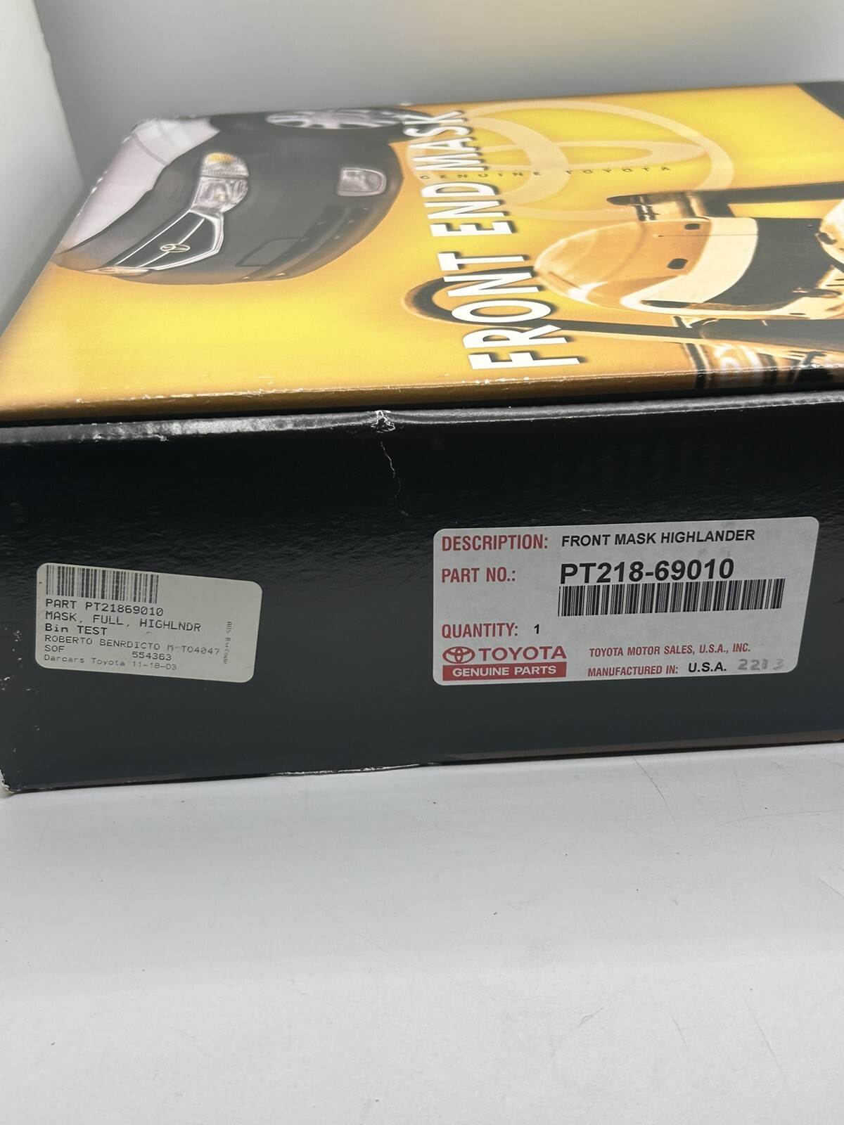 OEM 2001 Toyota Highlander Front End Mask PT218-69010