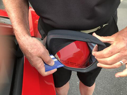 NoviStretch Mirror Covers for the 2020+ C8 Corvette
