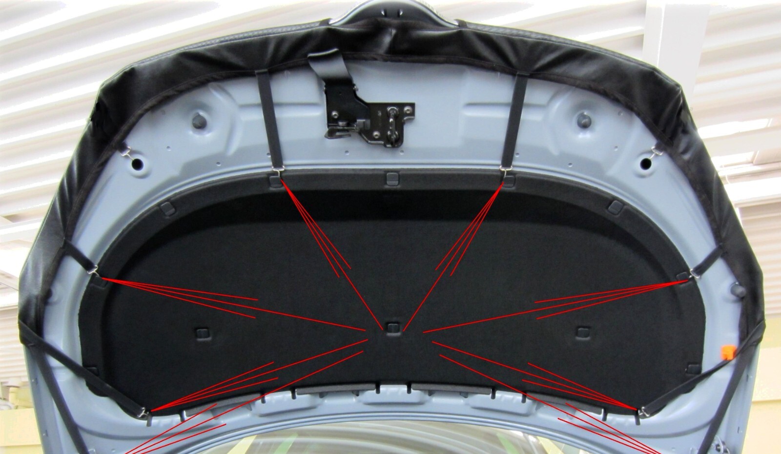 Bra suitable for Skoda Fabia II type 5j 2007-2014 stone chip protection hood bra