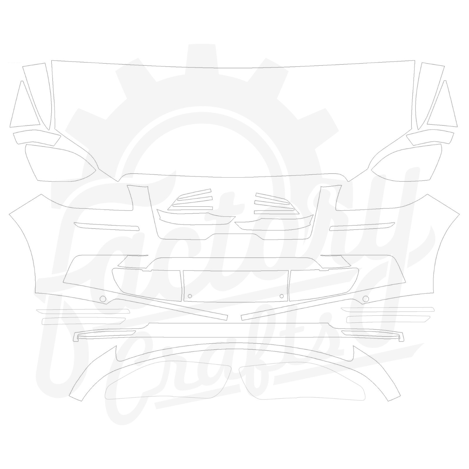 Stone Guard Protection Film Clear Bra PPF For Lincoln Navigator 18-21 FBHLK