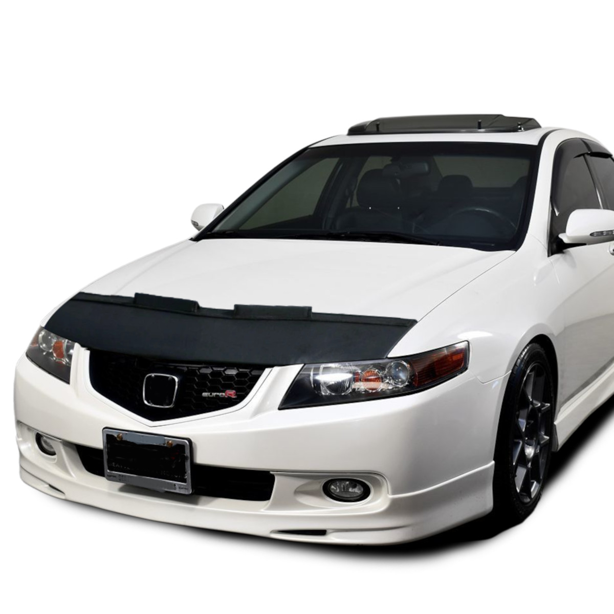 Black Car Bonnet Hood Bra Cover Mask For Acura TSX 2004-2008