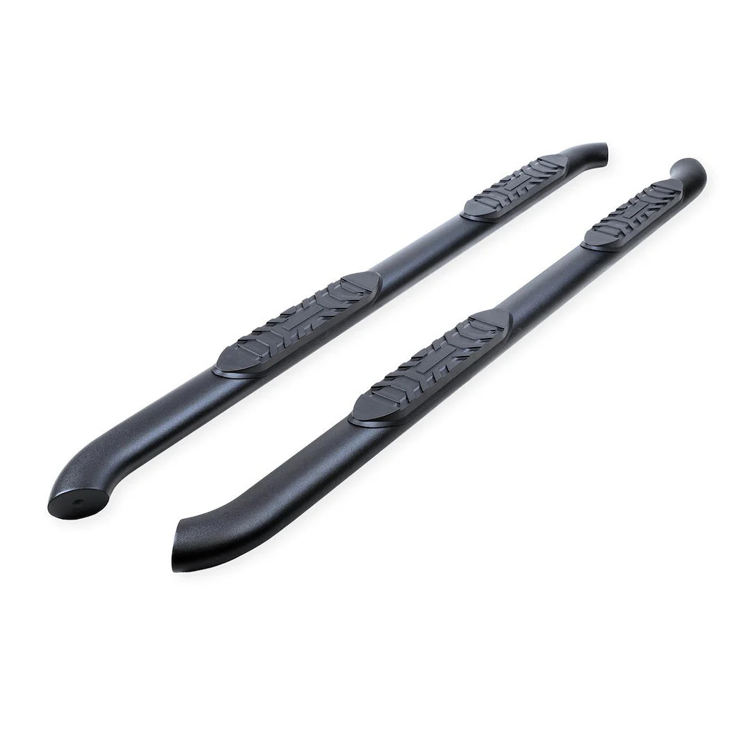 TrailFX 4″ Oval Bent Step Bar For GM Silverado/Sierra Crew-Black (A1003B)