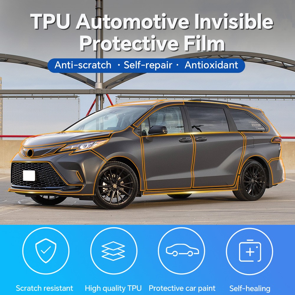 Toyota Sienna 2022-2026 Rearview Mirror PreCut Paint Protection Clear Bra PPF