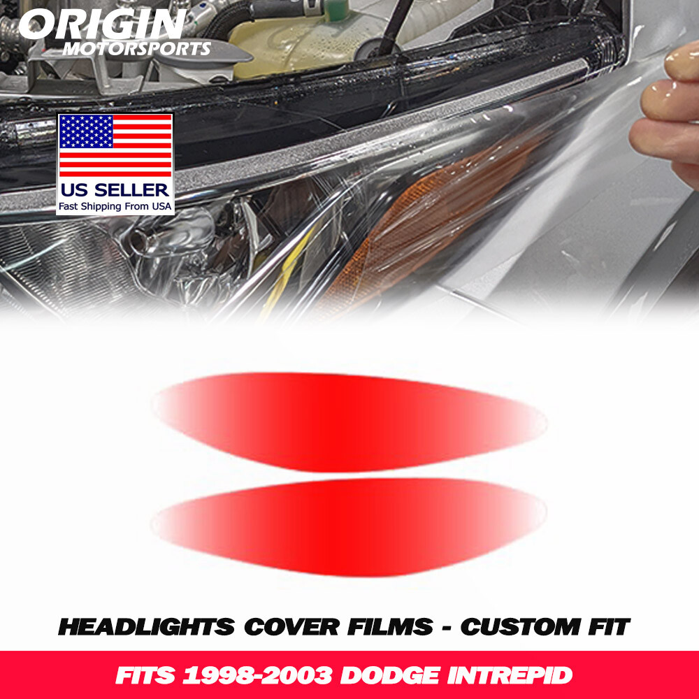 PreCut Headlights Clear Covers Bra Film Kit PPF Fits 1998-2003 INTREPID