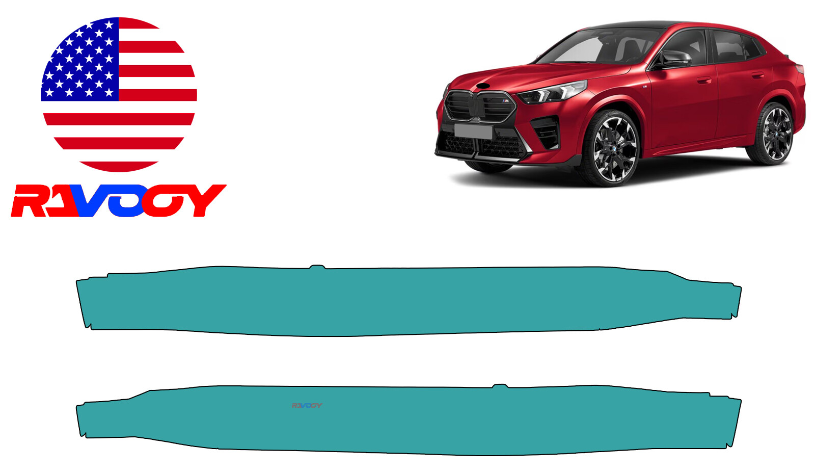 For BMW X2 M35i/M Sport 2024-2025 Rocker Panel Paint Protection Film PreCut PPF