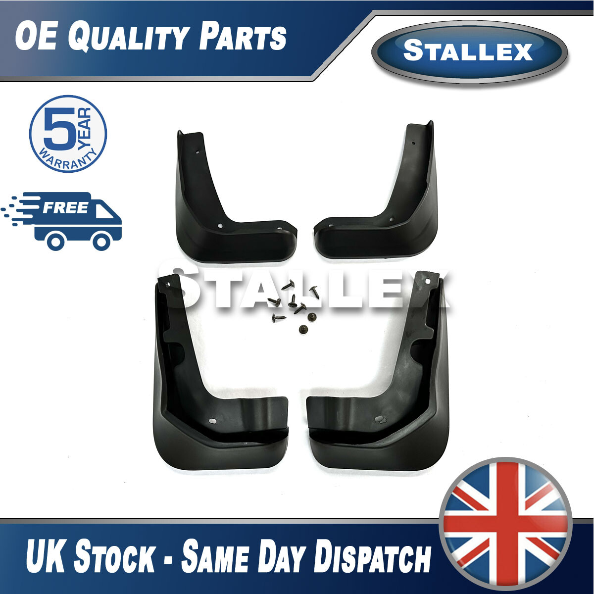 Tailored Mudflaps Front Rear For Ford Focus Hatchback 2012-2018 Stallex