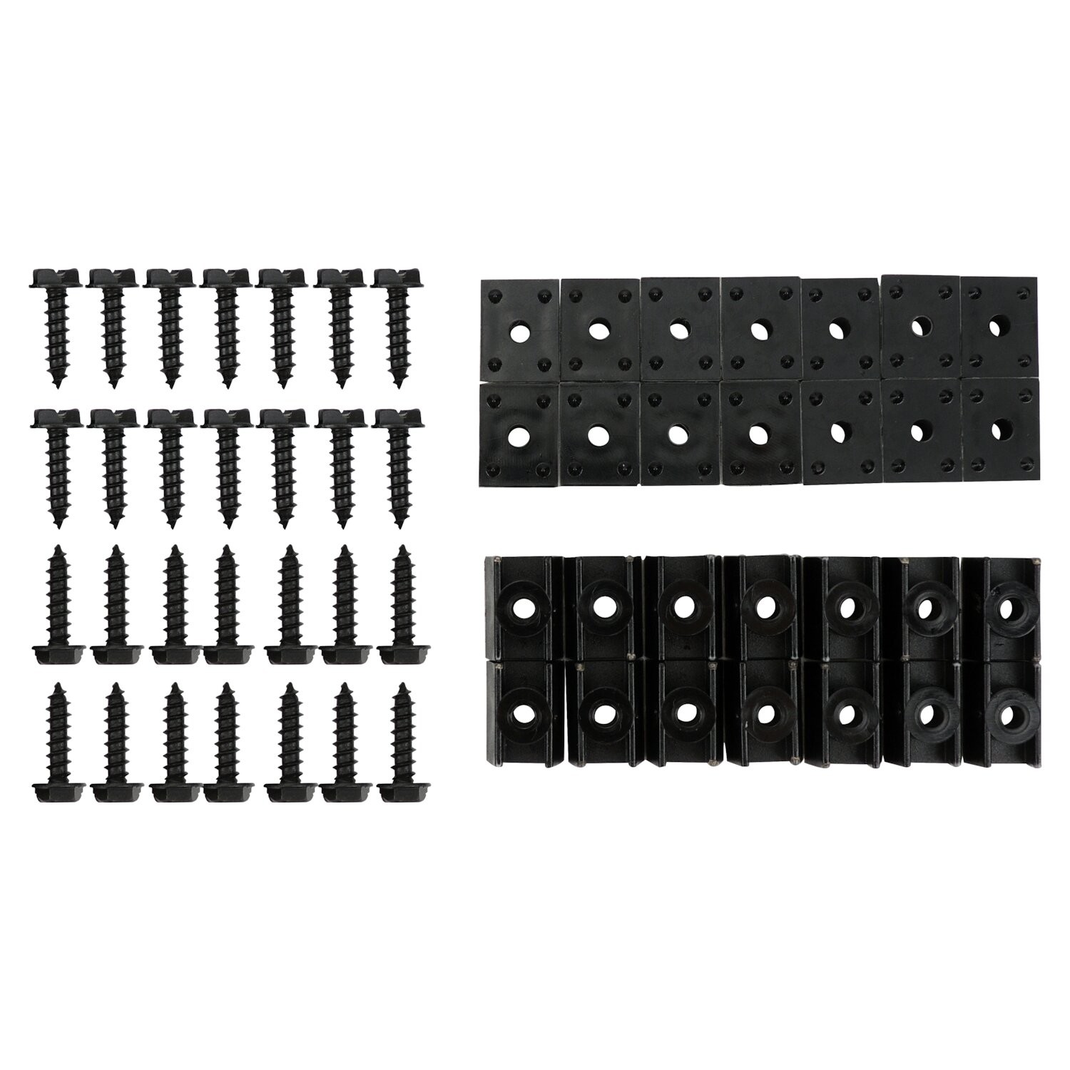 Crown Automotive Jeep Fender Flare Hardware Kit – Durable Metal & Plastic, Black