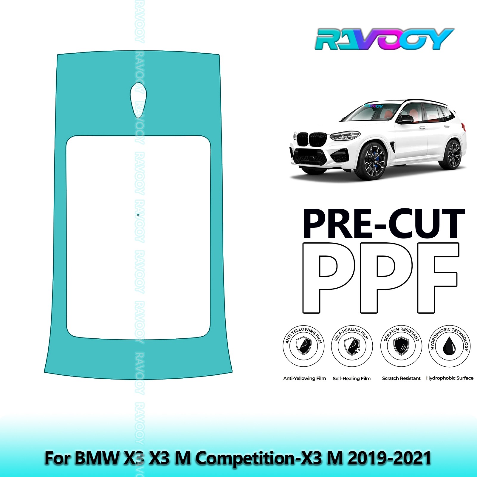 PreCut Paint Protection PPF Kit For BMW X3 X3 M Competition-X3 M 2019-2021