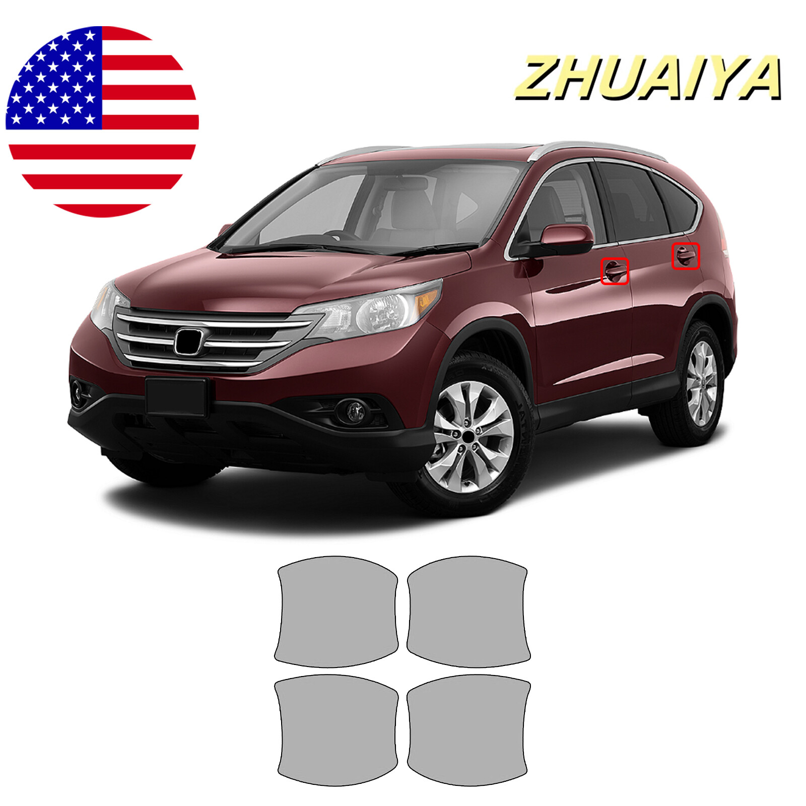 For Honda CR-V 12-14 Door Cups Paint Protection Film PreCut PPF