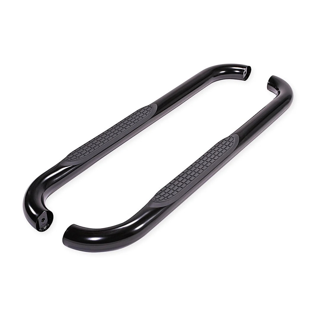 TrailFX 3″ Round Step Bar For GM Silverado/Sierra Standard- Black (A0032B)