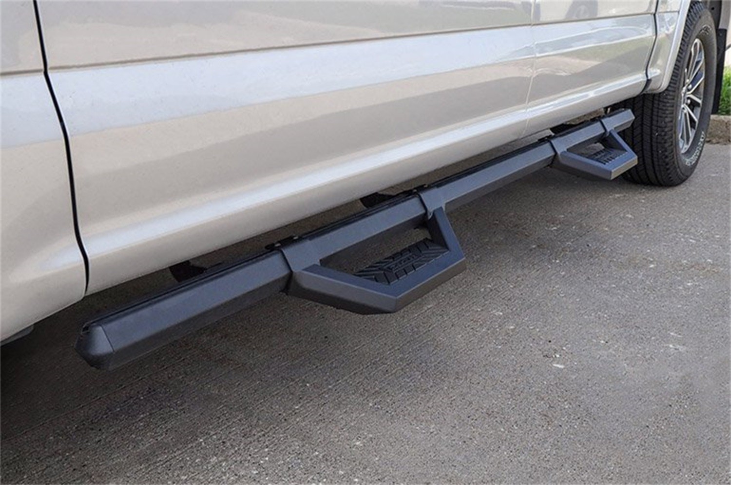 Dee Zee DZ66321CTB Black Hex Cast Side Step Crew Cab Chevy/Ford/GMC/Ram/Toyota
