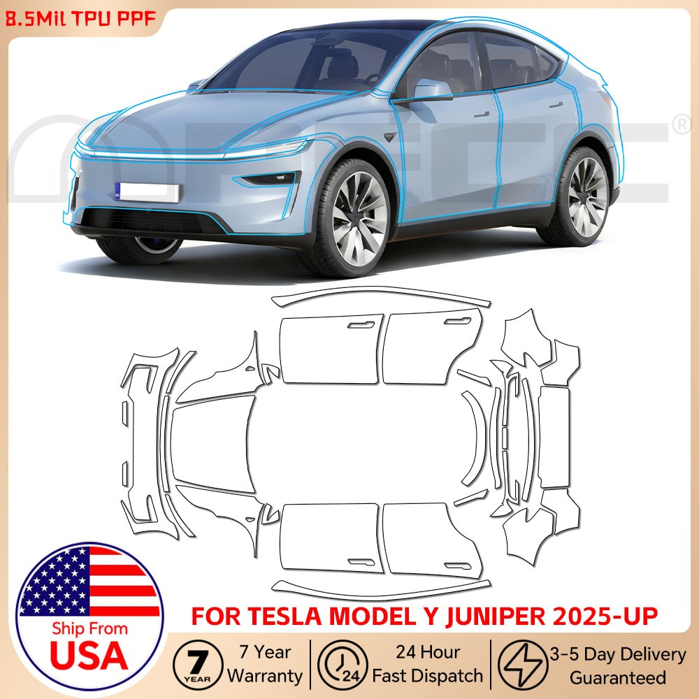 Tesla Model Y 2025-2026 Juniper PreCut Paint Protection Film Full Car PPF Kit