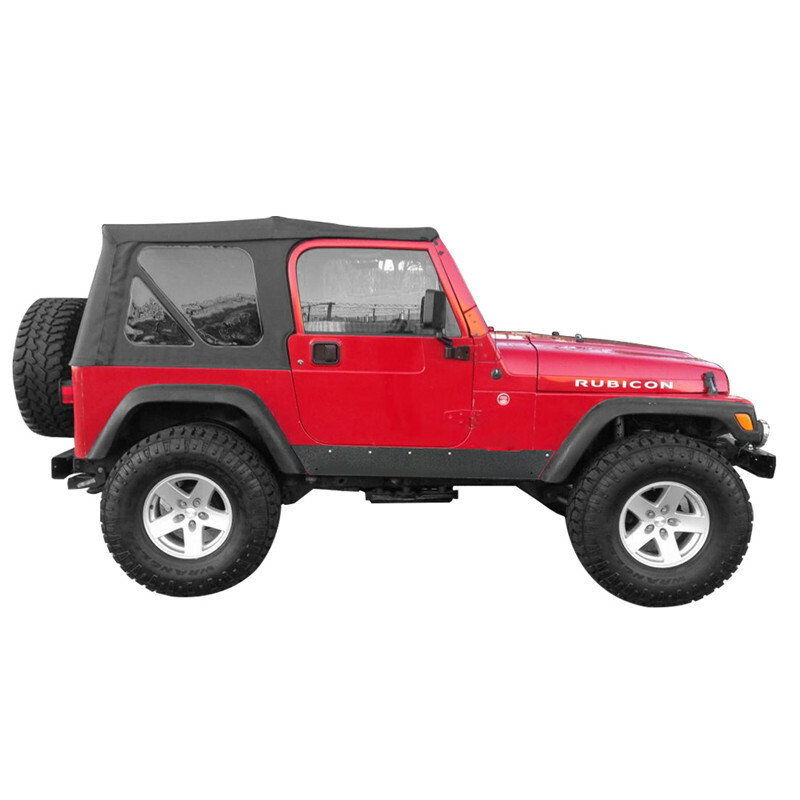Hooke Road Body Side Armor Rock Slider Rocker Guards For Jeep Wrangler TJ 97-06