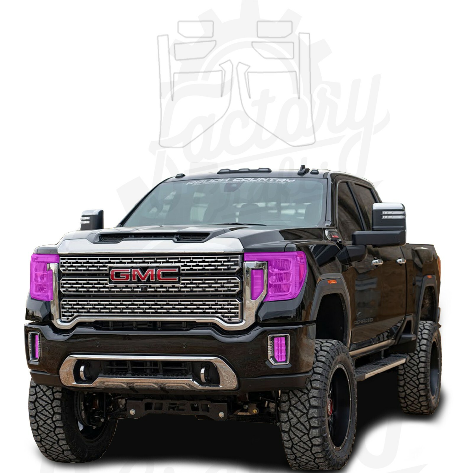 Stone Guard Protection Film Clear Bra PPF For GMC Sierra 3500HD Denali 20-22 HL