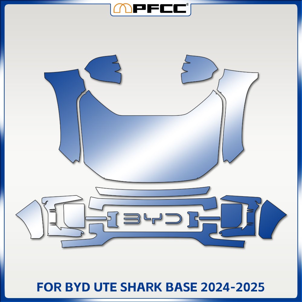 For BYD SHARK 2024 2025 PRO Full Front PreCut Paint Protection Gloss TPU PPF Kit