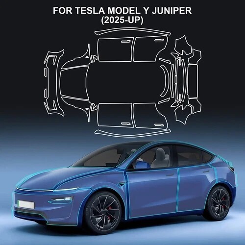 Tesla Model Y Juniper 2025 Matte PPF |Full Body| Paint Protection Film Pre-Cut
