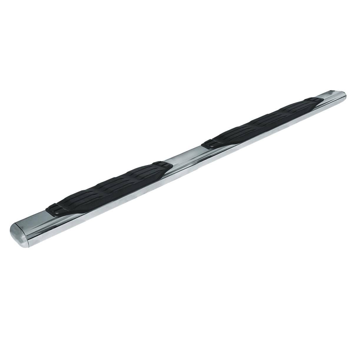 Go Rhino 1000 Series 5″ Oval Side Steps Polished Stainless 73″ Long Bars Only