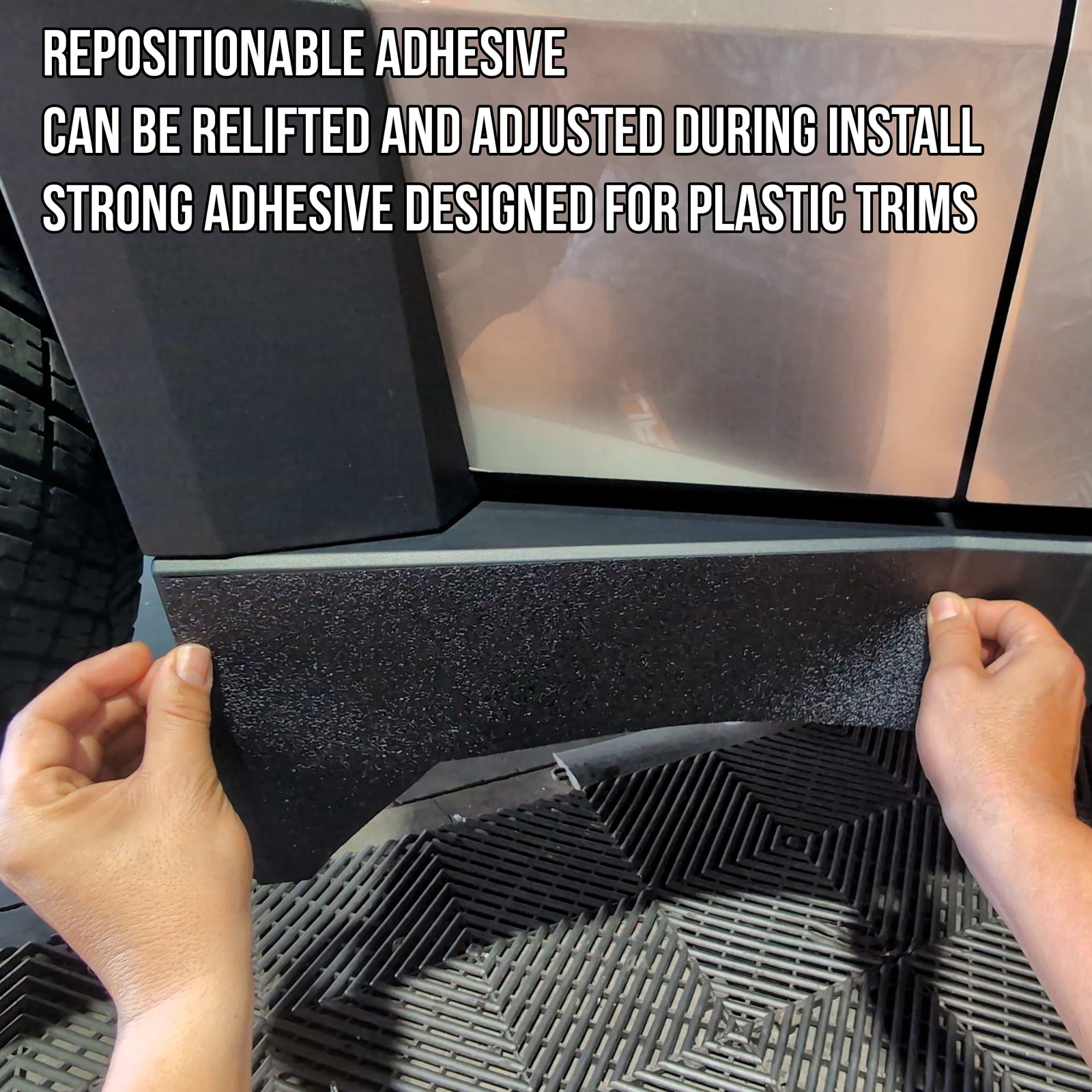TOProtect DIY Vinyl Wrap Kit for Tesla Cybertruck Rocker Panels (2023+)