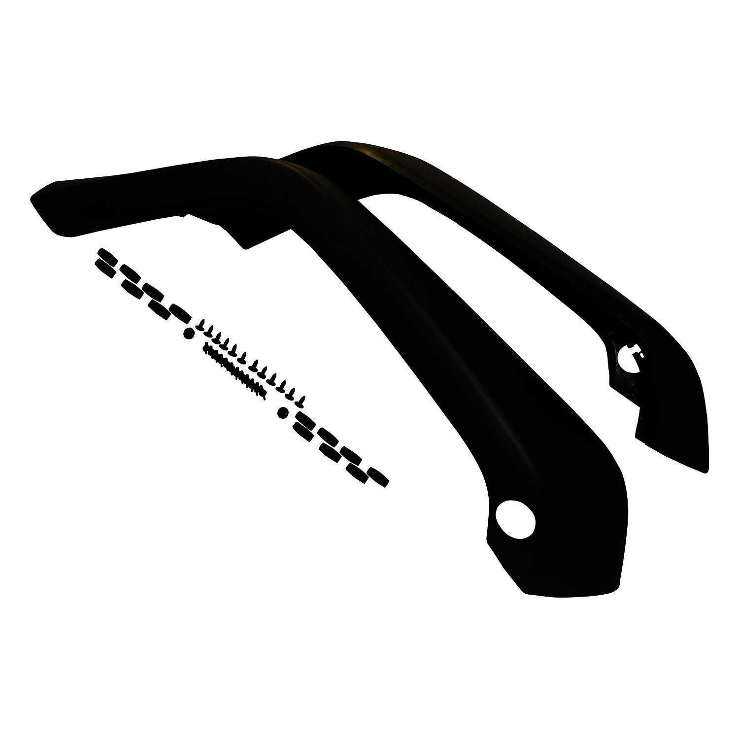 Jeep Fender Flare Kit – Durable Black Plastic, Front Left & Right