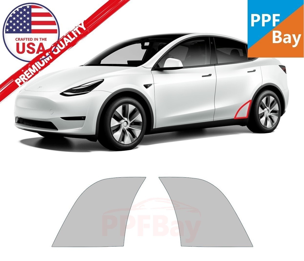 For Tesla Model Y 2020-2025 Stone Guard Paint Protection Film PreCut PPF