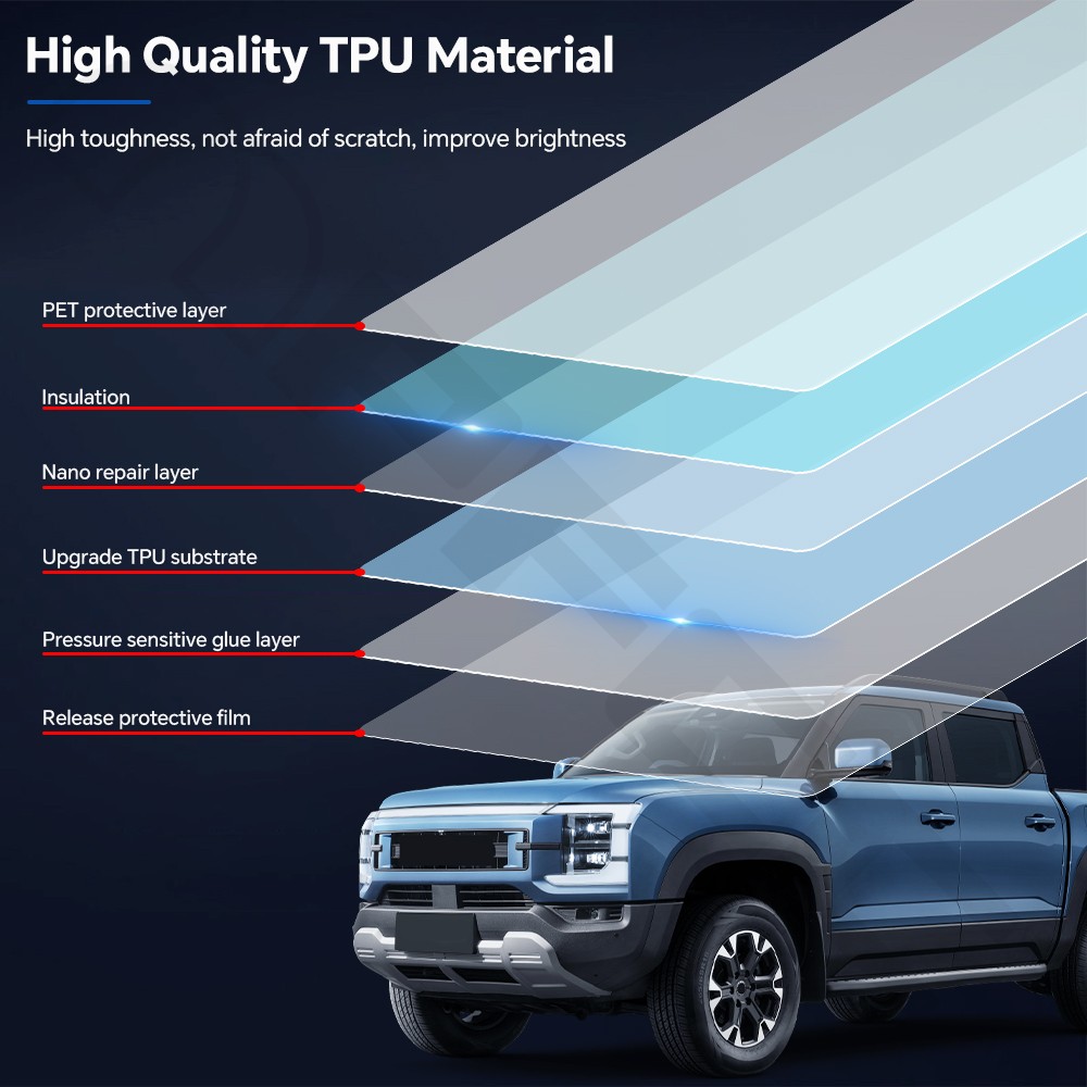 For BYD SHARK 2024-2025 PRO Full Car PreCut PPF Kit Paint Protection Matte TPU