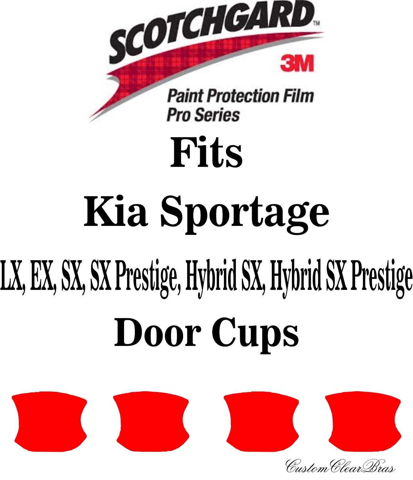 3M Scotchgard Paint Protection Film Pro Series Fits 2023 Kia Sportage