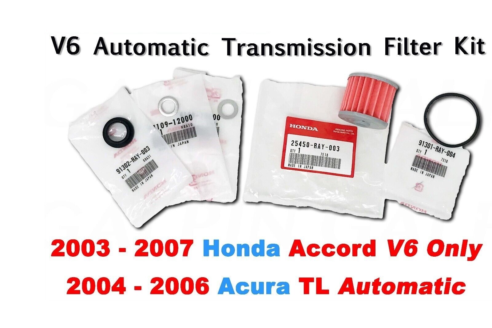 Genuine OEM Honda Accord Automatic Transmission Filter ATF Kit V6 2003 – 2007
